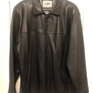 Men’s Black 3/4 length Lamb Skin Jacket